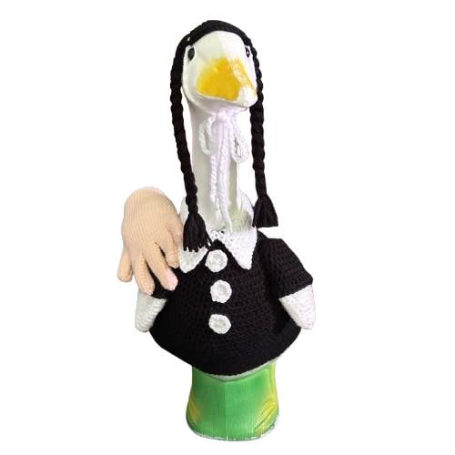 Spooky Schoolgirl Porch Goose Crochet Pattern PDF Instant Download