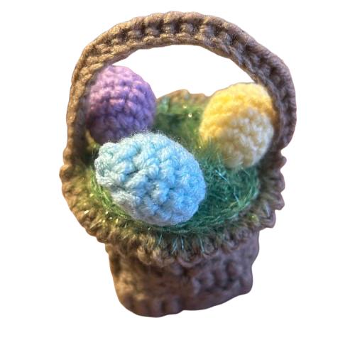 Easter Basket Desk Goose Crochet Pattern PDF Instant Download