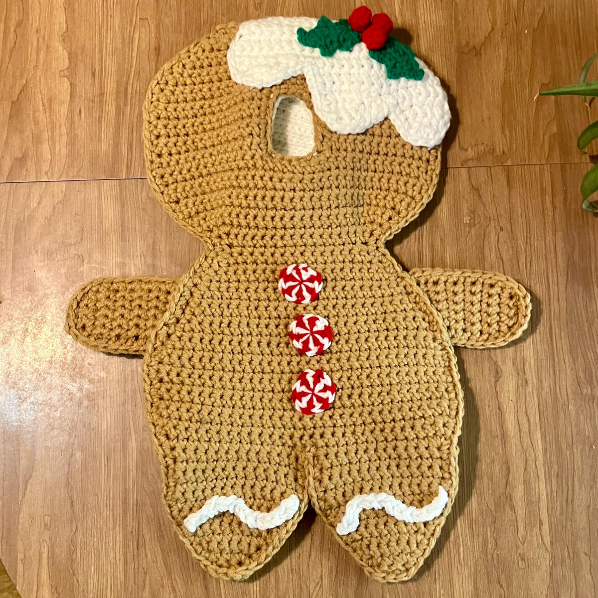 Gingerbread Man Porch Goose Crochet Pattern PDF Instant Download