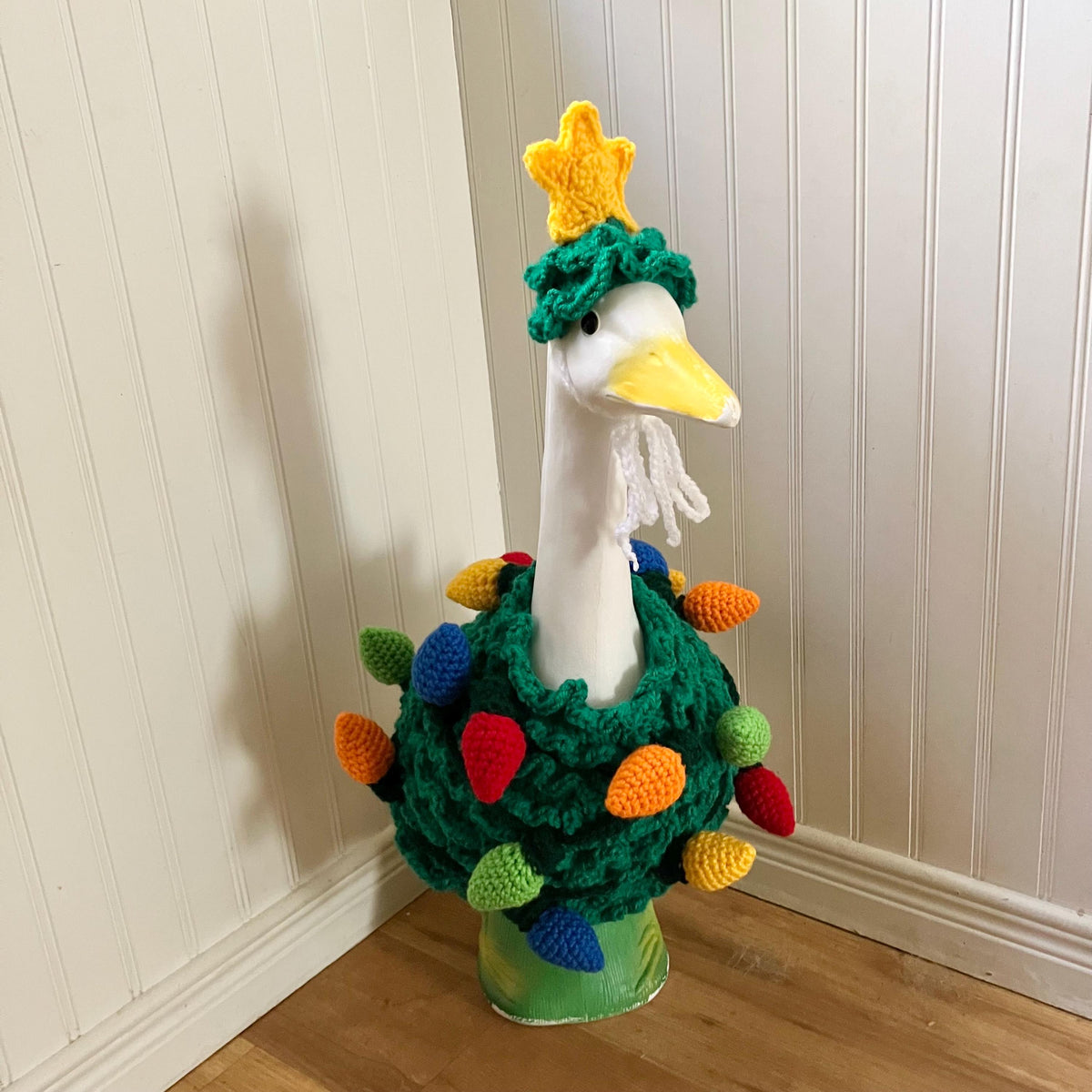 Christmas Tree Porch Goose Crochet Pattern PDF Instant Download