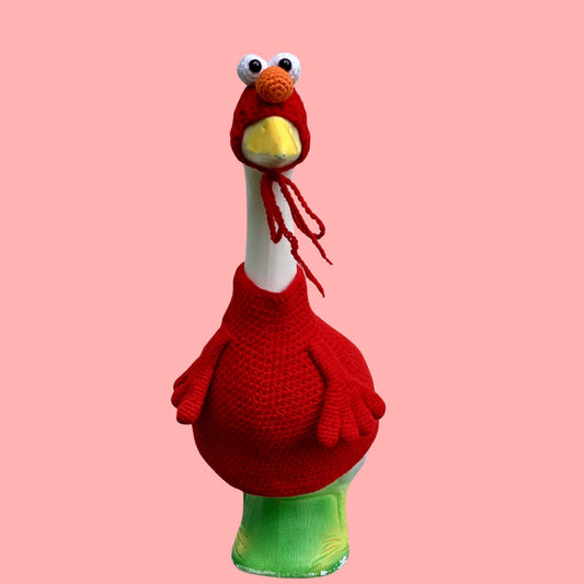 Red Monster Porch Goose Crochet Pattern PDF Instant Download