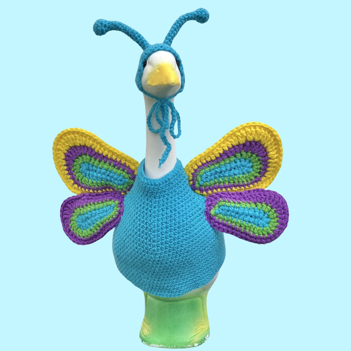 Butterfly Porch Goose Crochet Pattern PDF Instant Download