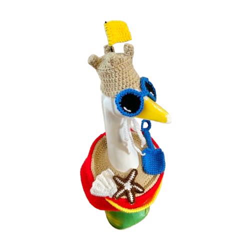 Beach Bucket Porch Goose Crochet Pattern PDF Instant Download