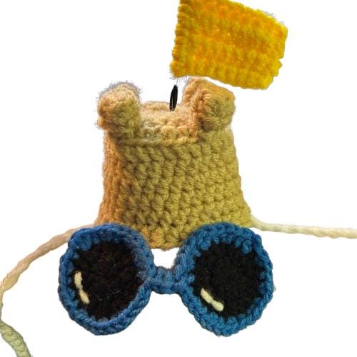 Beach Bucket Porch Goose Crochet Pattern PDF Instant Download