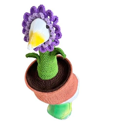 Flowerpot Porch Goose Crochet Pattern PDF Instant Download