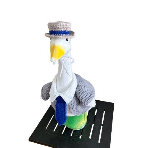 Father’s Day Businessman Porch Goose Crochet Pattern PDF Instant Download