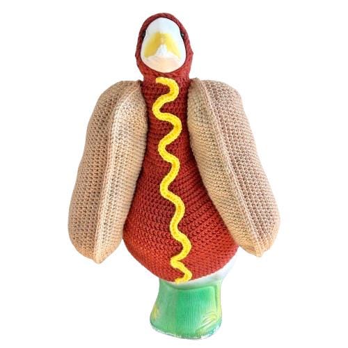 Hot Dog Porch Goose Crochet Pattern PDF Instant Download