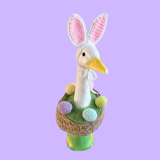 Easter Basket Porch Goose Crochet Pattern PDF Instant Download