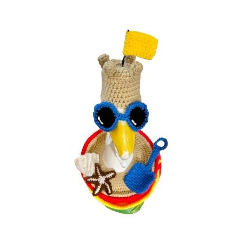 Beach Bucket Porch Goose Crochet Pattern PDF Instant Download