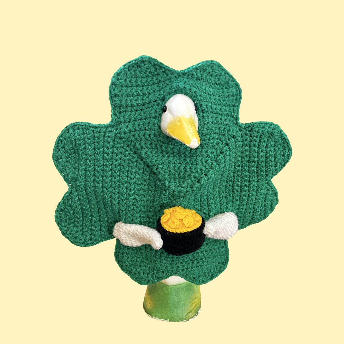 Shamrock Porch Goose Crochet Pattern PDF Instant Download