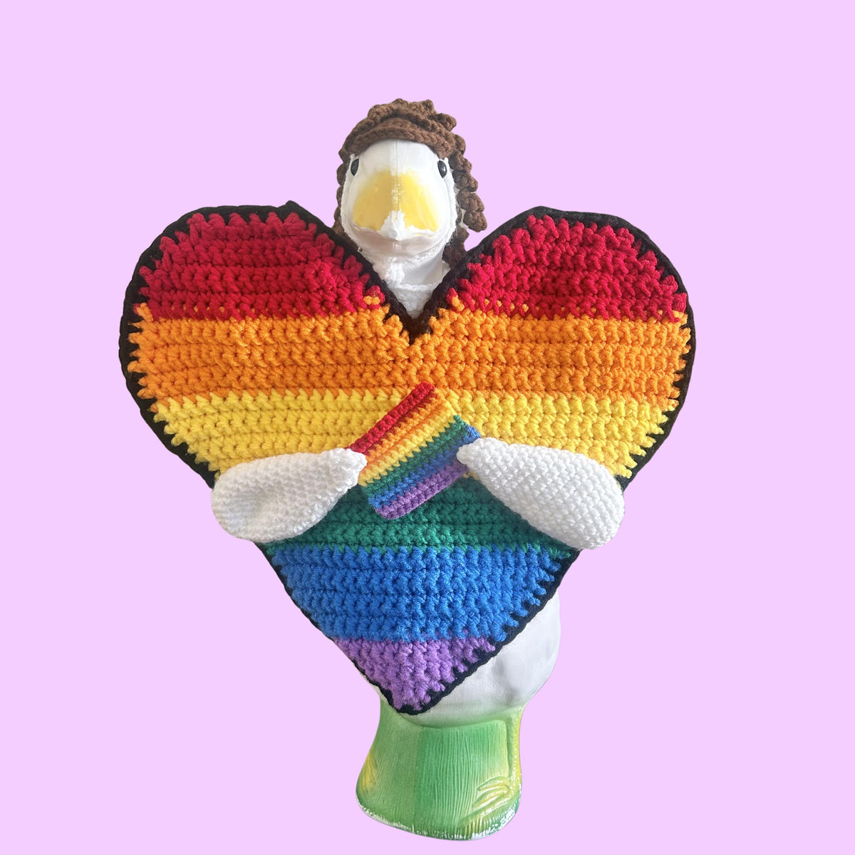 Love is Love Porch Goose Crochet Pattern PDF Instant Download