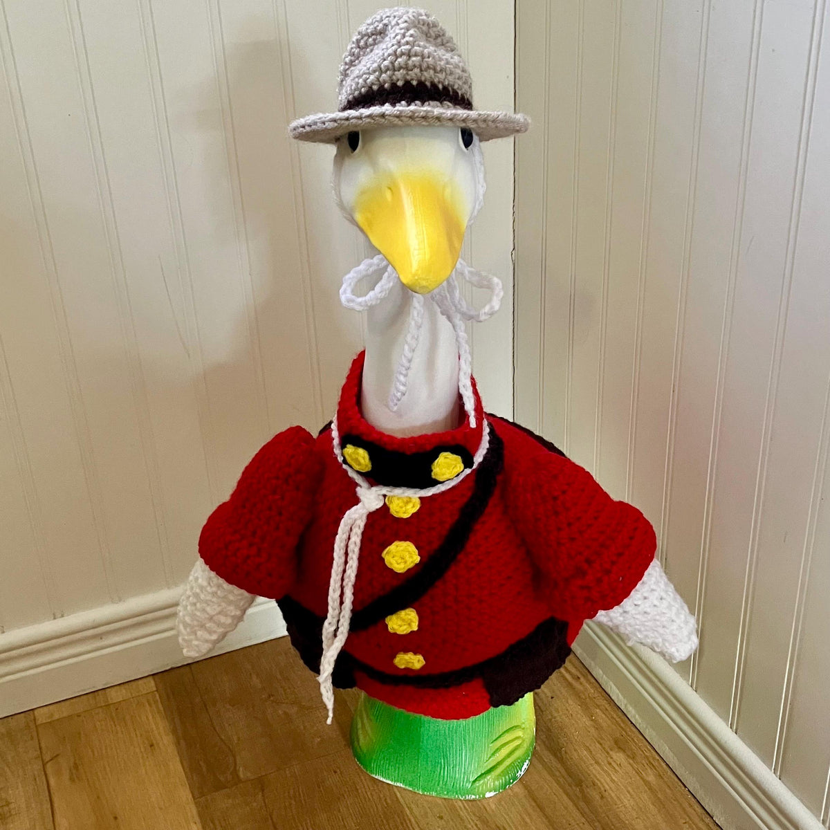 Mountie Porch Goose Crochet Pattern PDF Instant Download