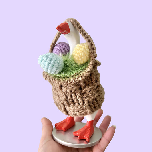 Easter Basket Desk Goose Crochet Pattern PDF Instant Download