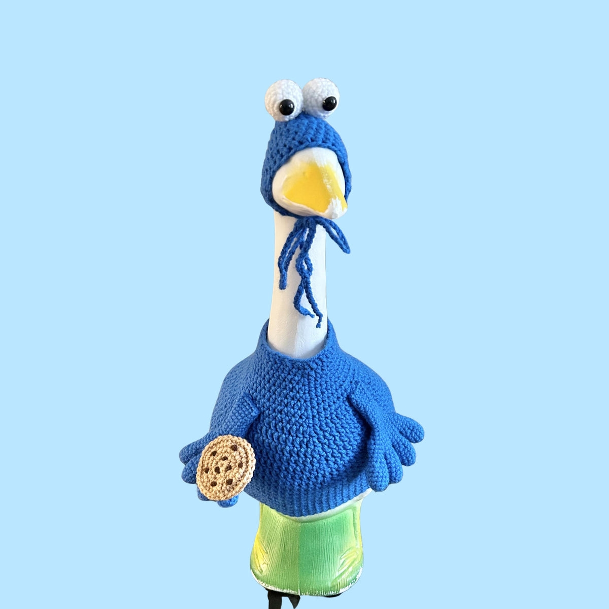 Blue Monster Porch Goose Crochet Pattern PDF Instant Download