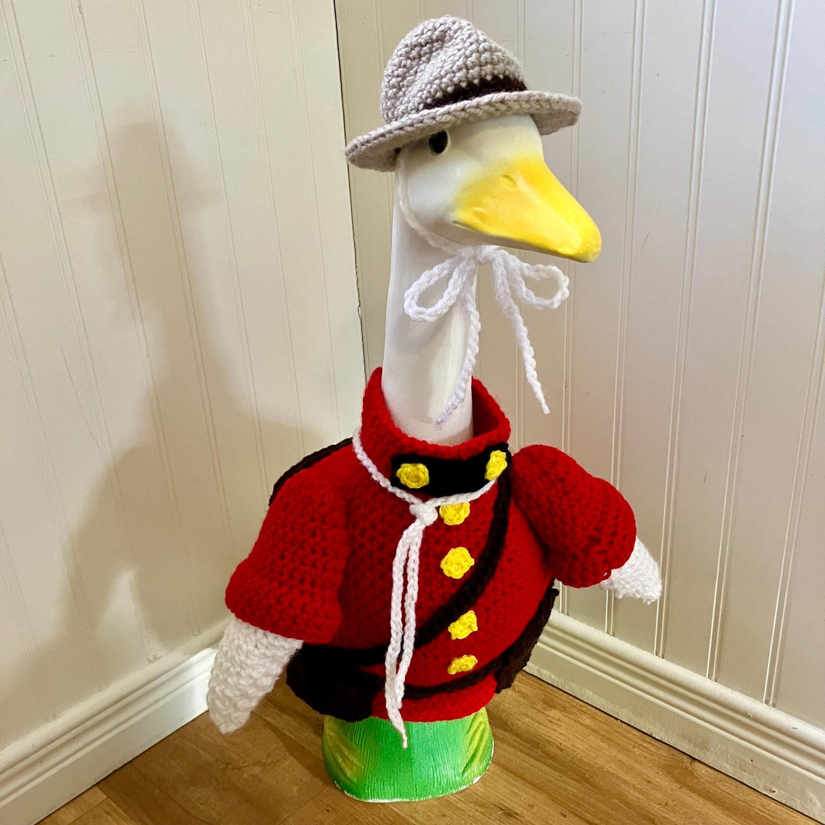 Mountie Porch Goose Crochet Pattern PDF Instant Download