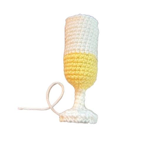 Tuxedo with Champagne Flute New Years Eve Porch Goose Crochet Pattern PDF Instant Download