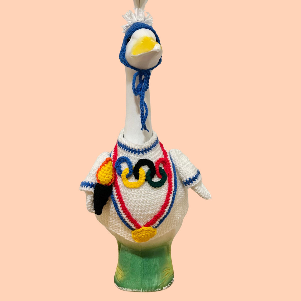 Winter Olympics Porch Goose Crochet Pattern PDF Instant Download