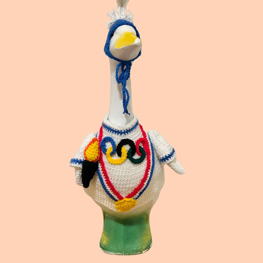 Winter Olympics Porch Goose Crochet Pattern PDF Instant Download